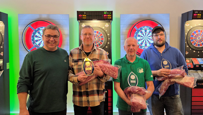 Dartturnier 2026: Dennis Scherschanski oben