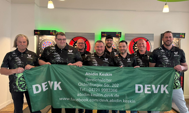 Dart-Mannschaft in der Bremen-Liga